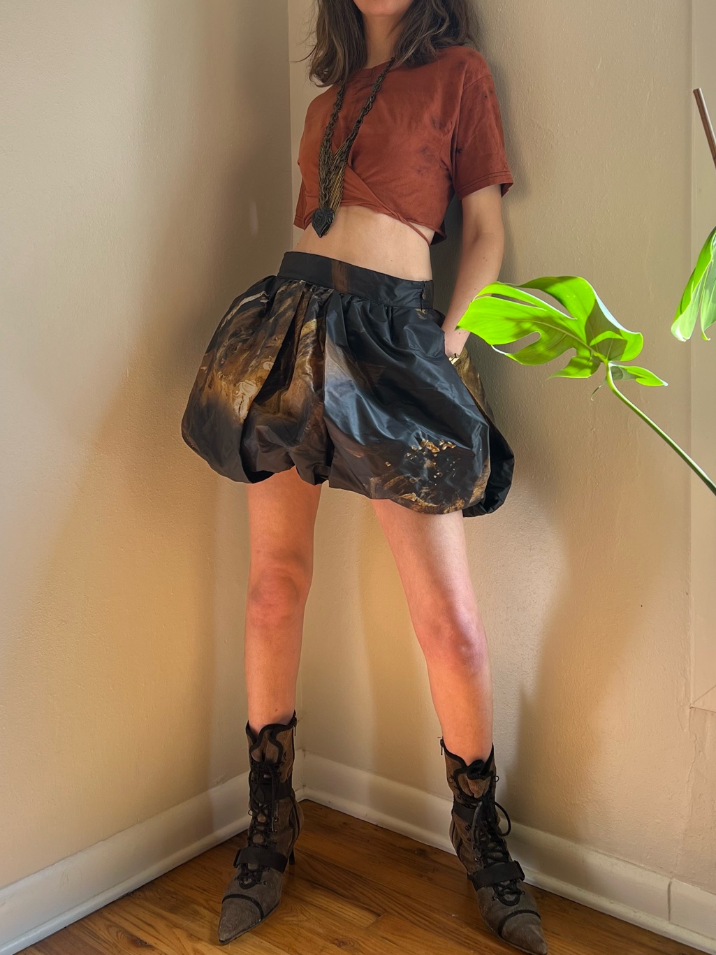 Just Cavalli Runway Archival Balloon Bubble Mini Skirt